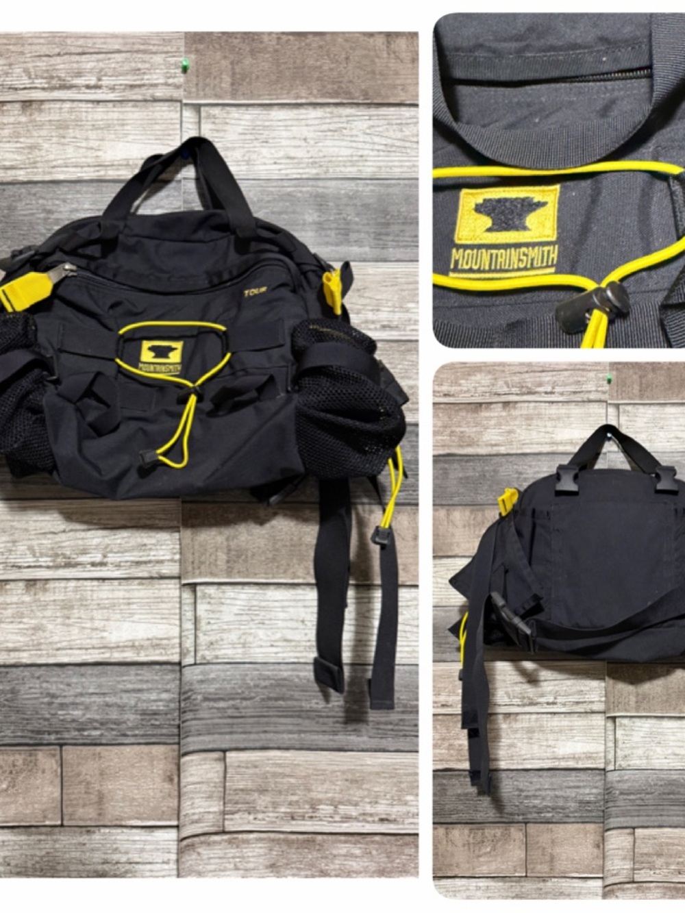 Mountainsmith Tour Lumbar Black Fanny Day Pack Waist Hiking (READ)